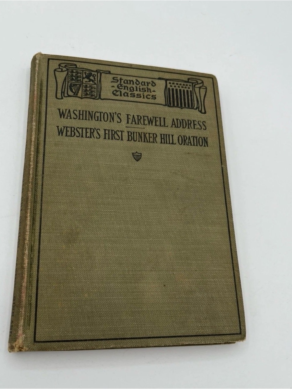 Washington's Farewell Address Webster's Bunker Hill Oration Clark 1906 green cvr